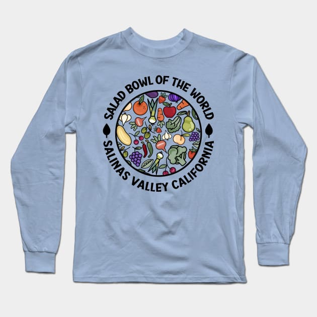 Salad Bowl of the World Long Sleeve T-Shirt by Slightly Unhinged